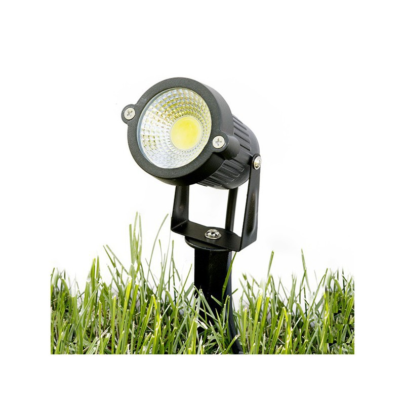 estilo mero comienzo Foco LED con pincho para jardin 5W || Granadaled iluminación exterior